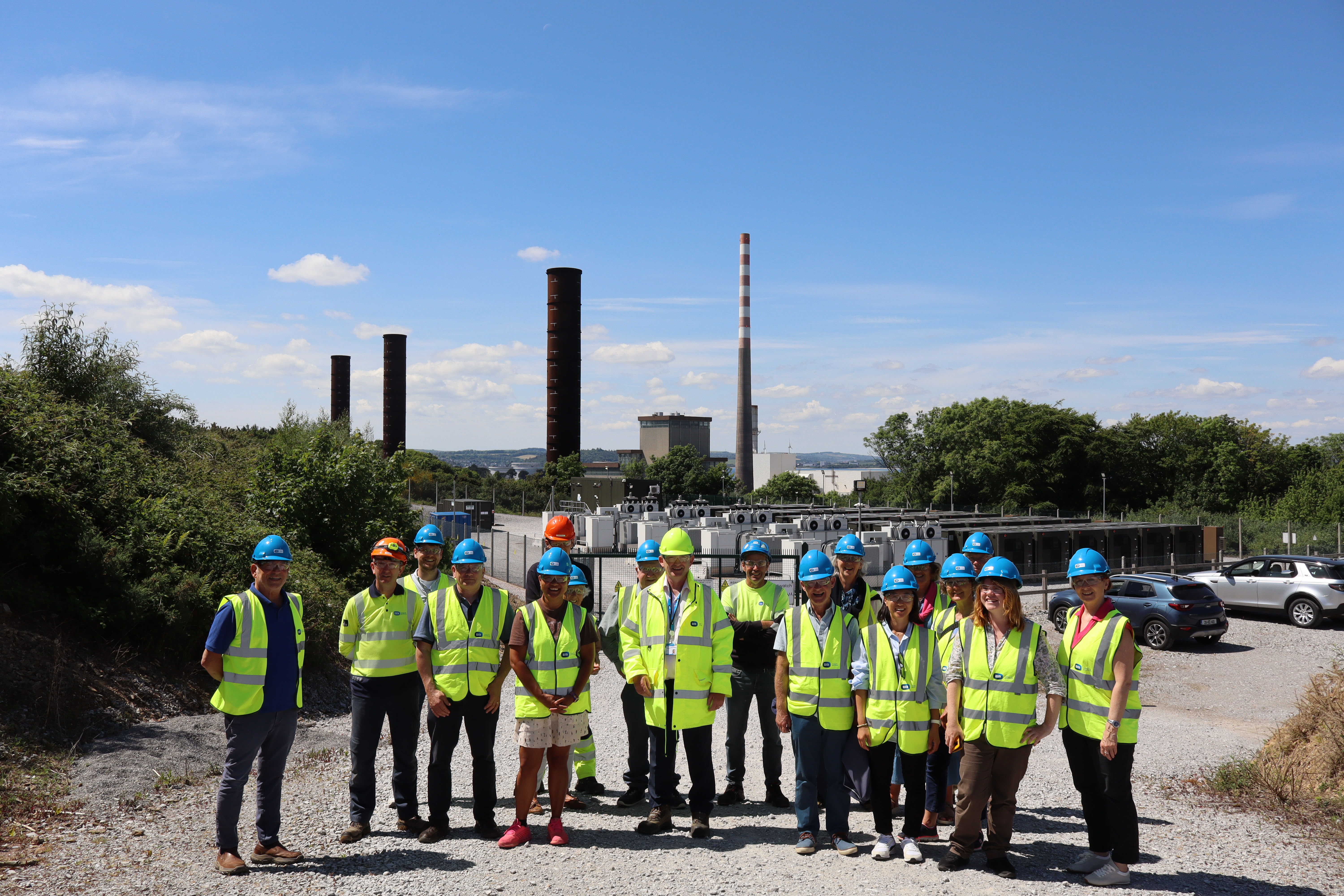 UCD staff and Whitegate Community members tour of plant